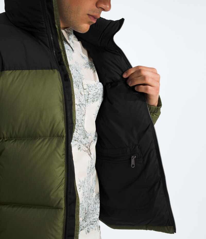 Campera de Pluma 1996 Nuptse hombre Woodland Green/tnf Blac