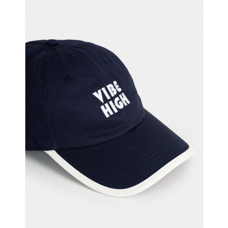 Gorra Denim Bordada Azul Marino