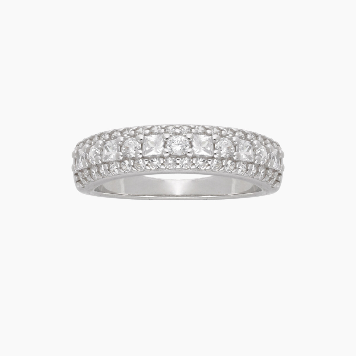 Anillo En Plata 925 Con Circonias 