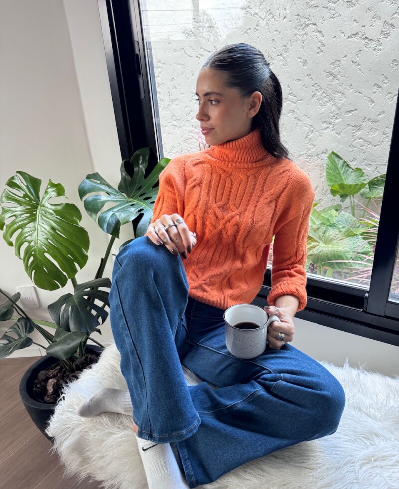 Polera Paz naranja