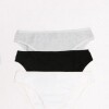Pack de 3 Vedetina Antonia [B24] Algodón Crema, Gris Melange y Negro