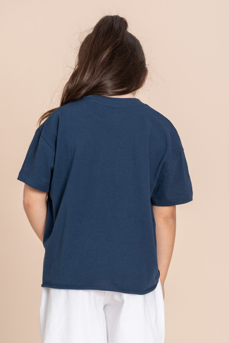 Camiseta manga corta Azul