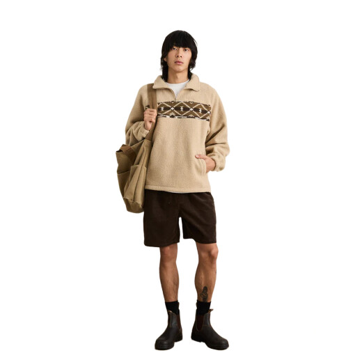 Buzo Rhythm High Plains Quarter Zip - Beige Buzo Rhythm High Plains Quarter Zip - Beige