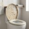 Asiento de inodoro acolchonado Universal Atlas MARMOL BEIGE