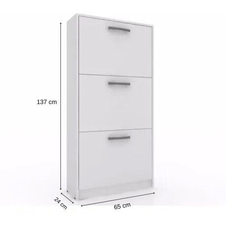Zapatera 3 puertas Blanco