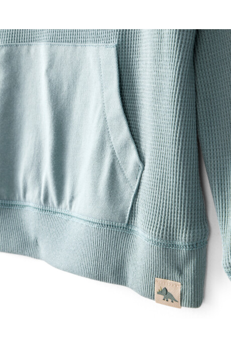 Set dos piezas de algodón, pantalón y remera, verde Sin color