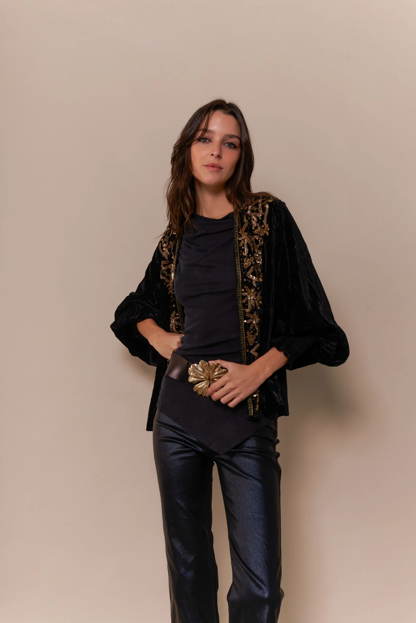 Kimono Carmina negro s/m