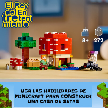 Lego Minecraft 21179 Juego La Casa Champiñón 272pcs Lego Minecraft 21179 Juego La Casa Champiñón 272pcs