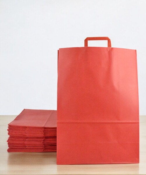 Pack x 50 - bolsa lisa 34x17x48 cm ROJO