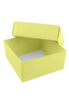 Caja eco 04 - 12x12x6 cm. AMARILLO PASTEL