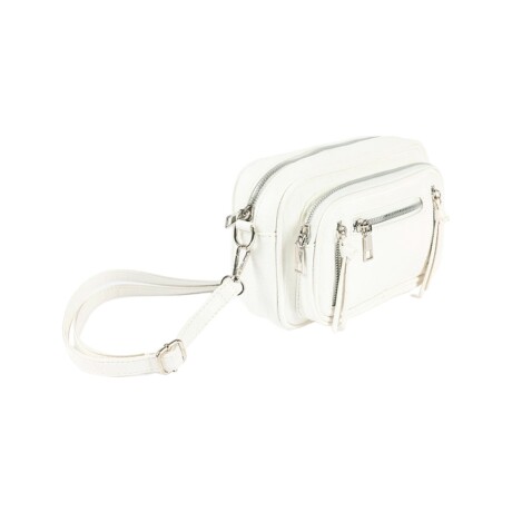 Bandolera Canva Bubble en cuero PU Crudo