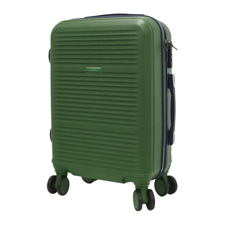 Valija Mediana Rígida de Viaje Maleta con 4 Ruedas y Candado Verde Oscuro