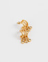 Aros Argollas Con cubic zirconia Argollas Bañadas En Oro - Dorado
