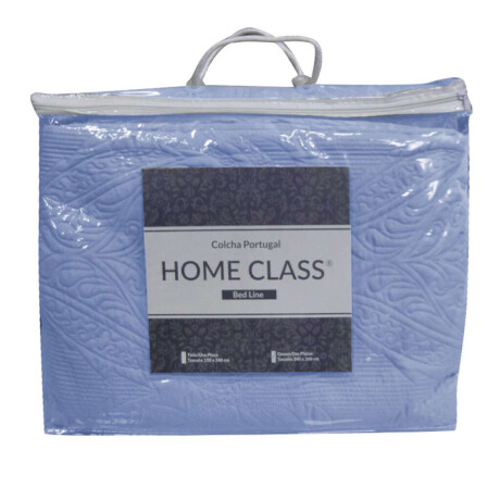 Colcha H&K Portugal King Size 240 x 260 cm Azul Piedra
