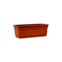 MACETA JARDINERA RECTANGULAR 16LTS 65X23X16,5CM TERRACOTA