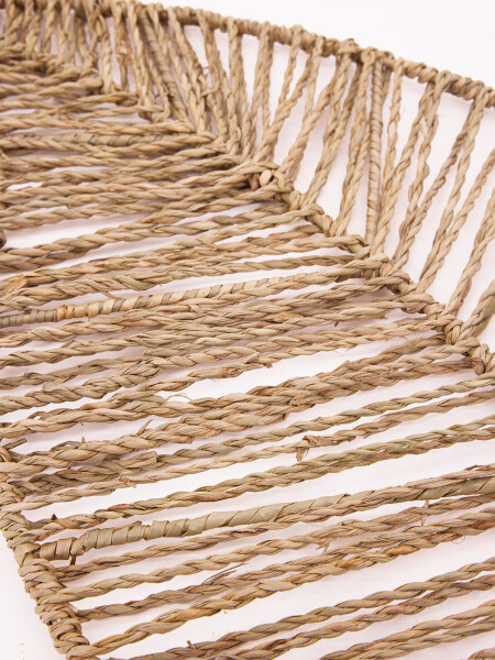 DECORACION HOJA TEJIDA NATURAL