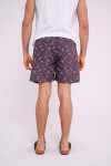 Short de baño estampado Azul
