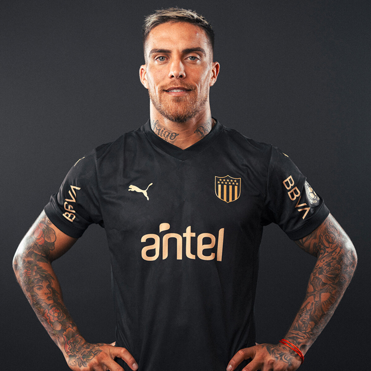 Camiseta Peñarol Away de Hombre - Negro 