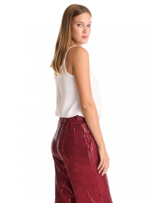 Pantalon Lentejuelas BORDEAUX