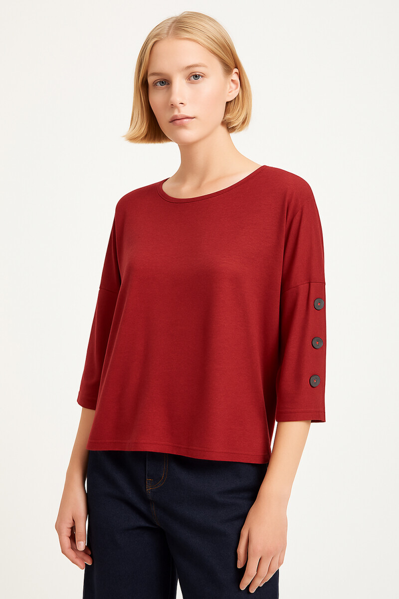 Remera Miky - Bordeaux 