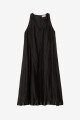 VESTIDO ARRUGADO Negro