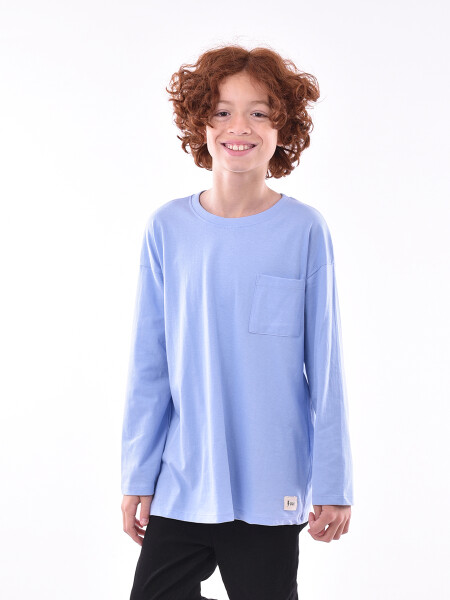 REMERA NACHO TEEN AZUL CLARO