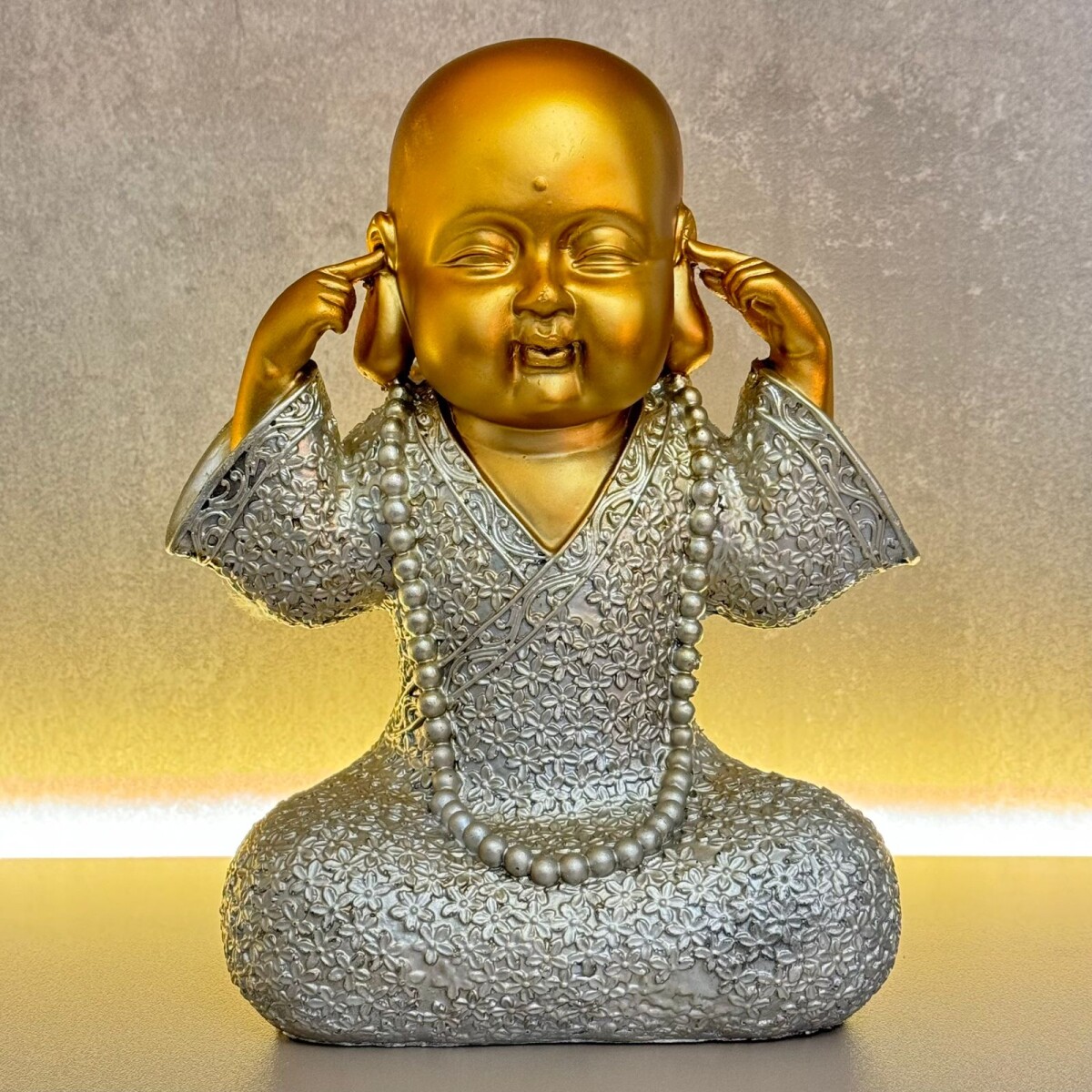 Buda No Oigo Decorativo Resina 