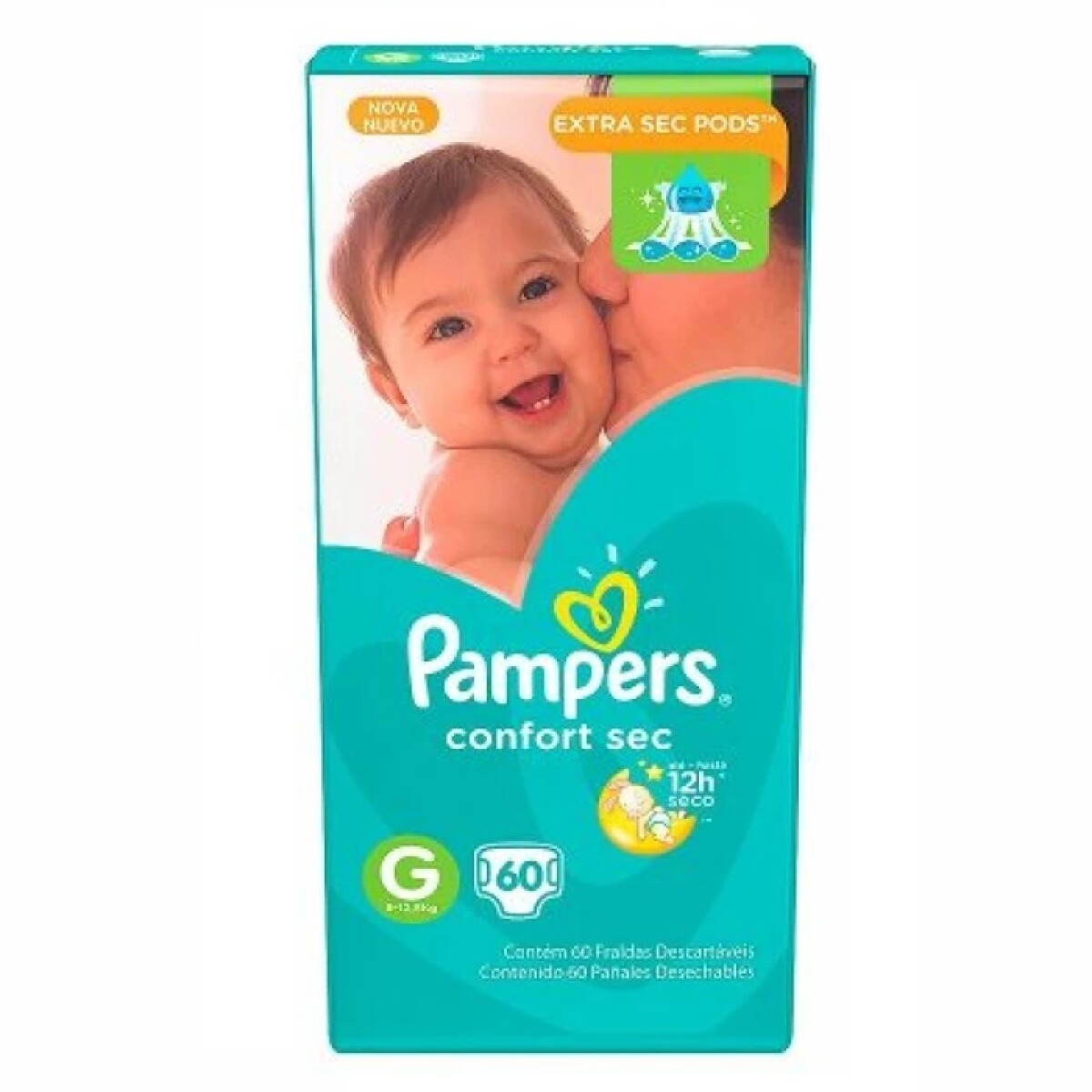 Pañales Pampers Confort Sec Talle G 60 Uds. 