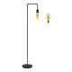 Lámpara De Pie Moderna Nordica Metal Retro 1.5 Metros Negro