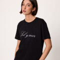 T-SHIRT M/C MARISOL DIXIE Negro