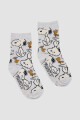 Medias individuales chenille infantil media caña con abs  snoopy Variante 26