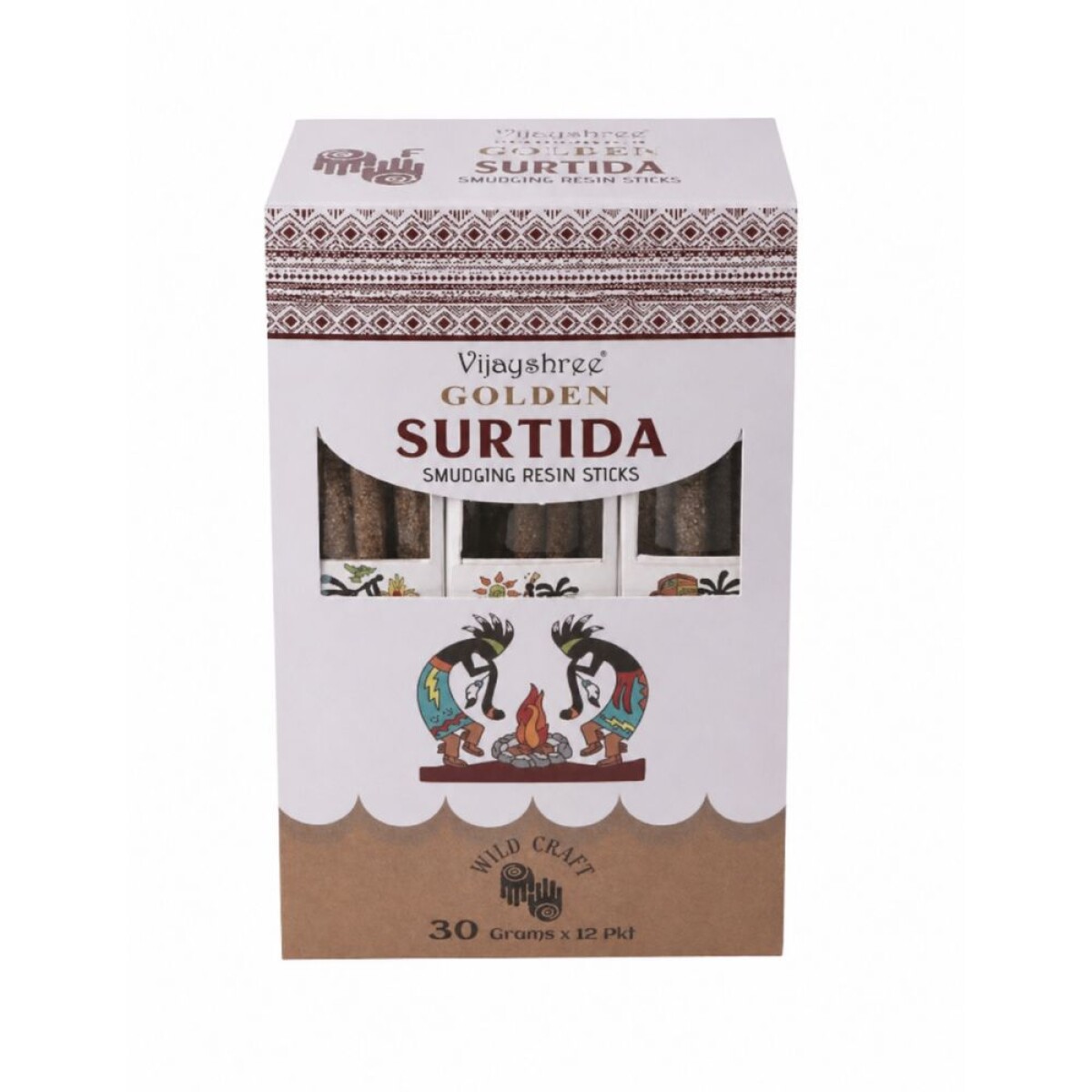 INCIENSO VIJAYSHREE GOLDEN SMUDGING X12 - Caja Surtida 