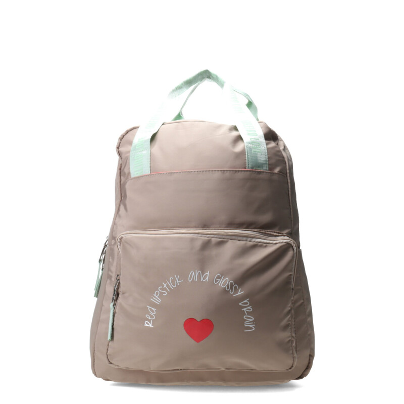 Mochila Las Oreiro Oreiro Love Beige