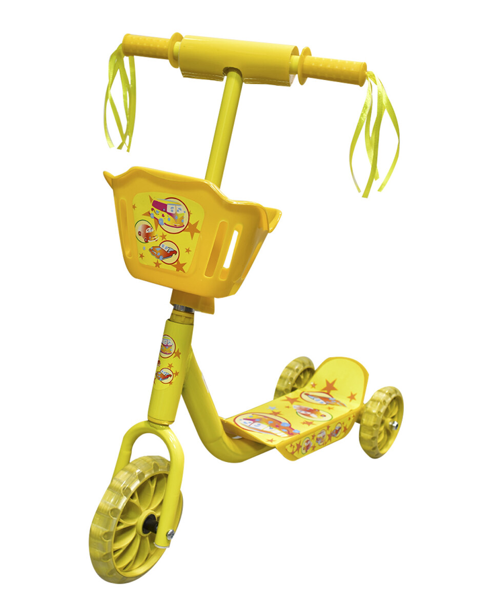 Monopatín scooter para niños - Amarillo 