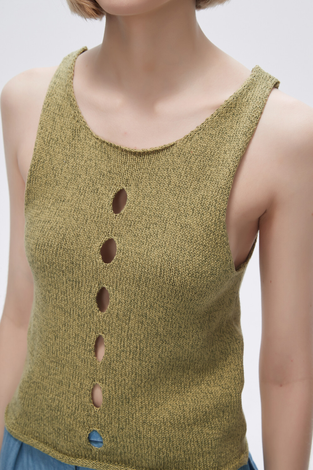 Musculosa Frutila Verde Melange