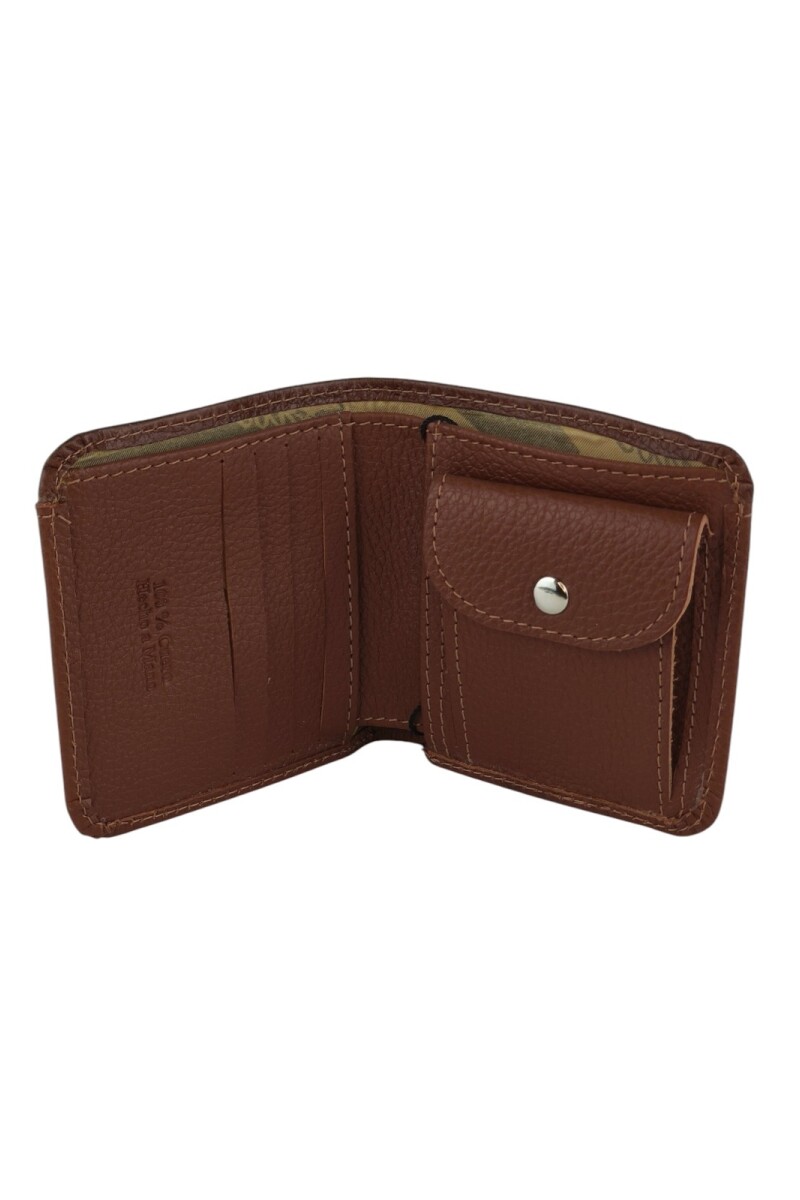 Billetera de cuero con bolsillo para monedas Billetera de cuero con bolsillo para monedas