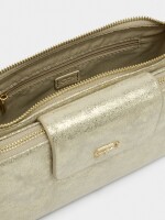 Bolso Bandolera De Metalizado dorado