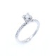 Anillo en oro 18k blanco y brillantes Anillo en oro 18k blanco y brillantes