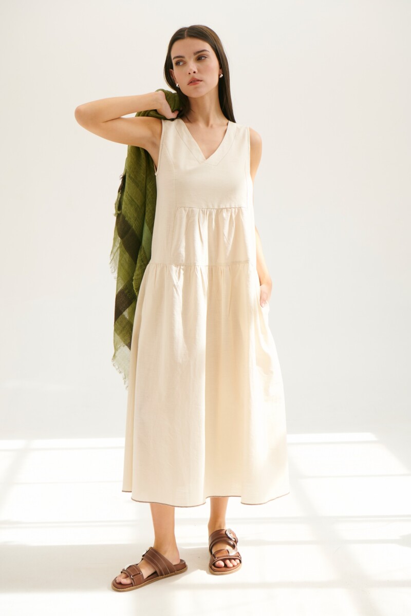 VESTIDO HOLLY NATURAL