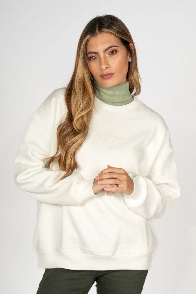 Sweater NoChance - Blanco 