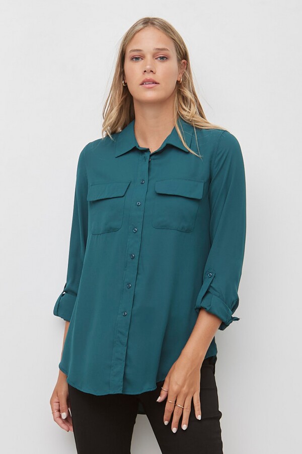 Camisa Gasa VERDE