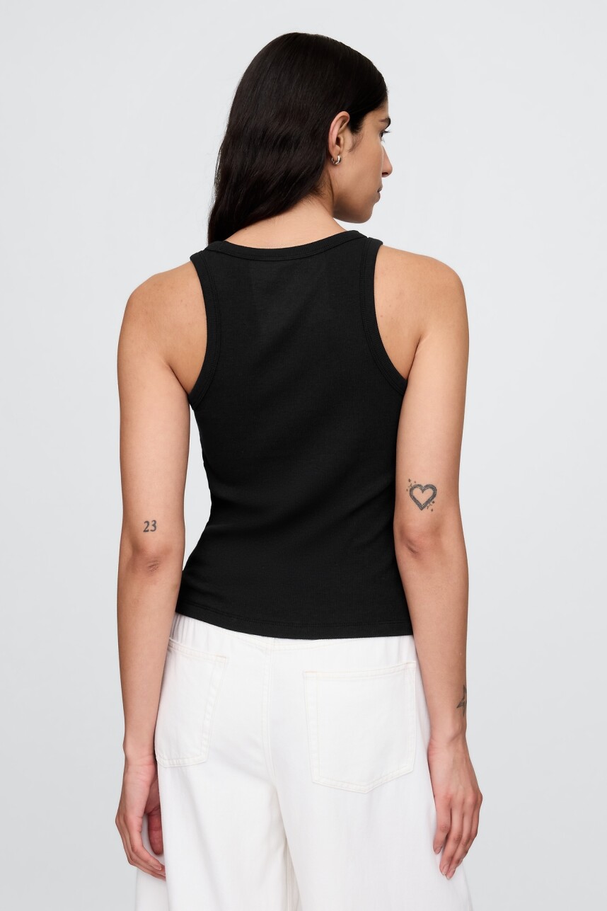 Musculosa Halter Mujer Black