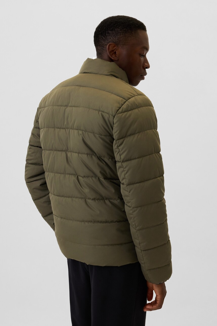Campera Light Weight Puffer Hombre Olive Night