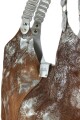 Tote bag de cuero Plateado con marrón