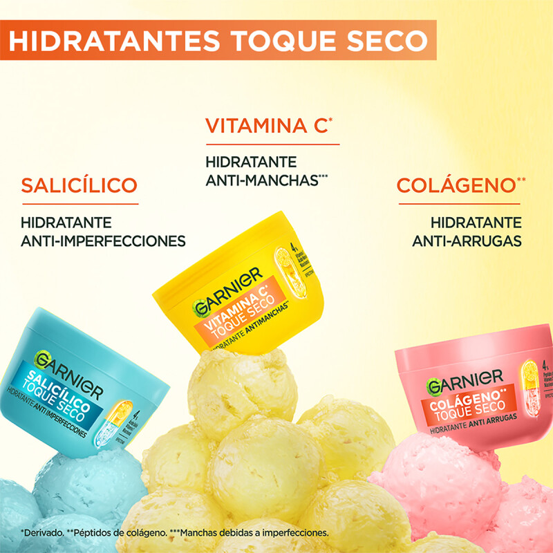 Hidratante Antimanchas Garnier Toque Seco Vitamina C 85 Grs. Hidratante Antimanchas Garnier Toque Seco Vitamina C 85 Grs.