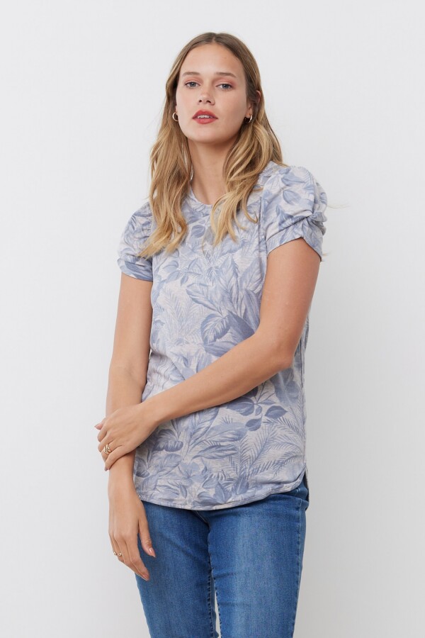 Remera Printed AZUL/MULTI