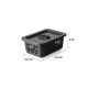 Caja organizadora P con tapa NEGRO