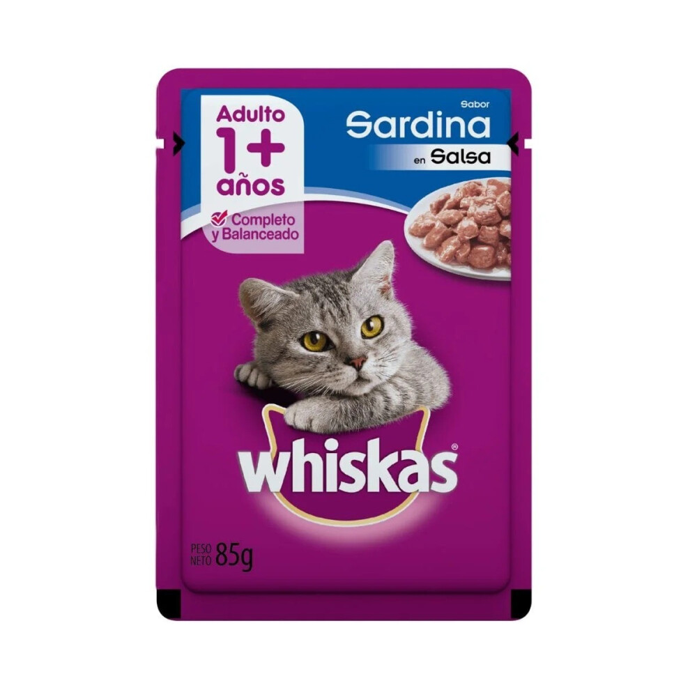 WHISKAS SARDINA EN SOBRE 85 GR WHISKAS SARDINA EN SOBRE 85 GR