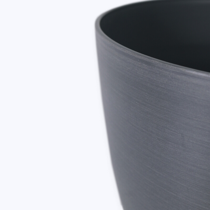 MACETERO PLAST GRIS 33X31CM Unica