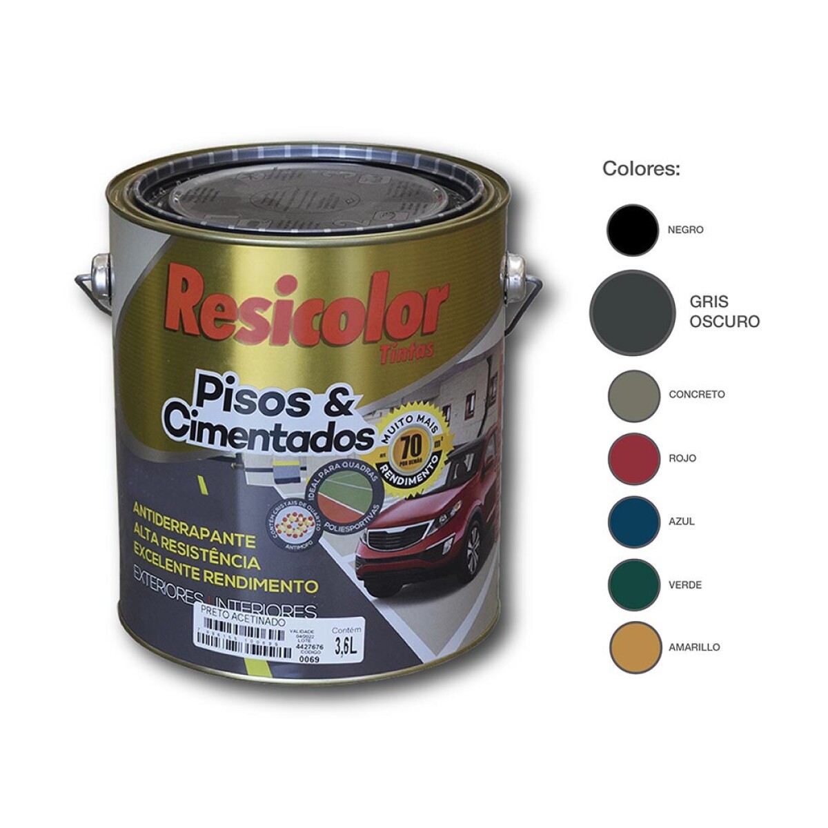 Pintura Piso Cinza Osc Acet. 900 Ml 